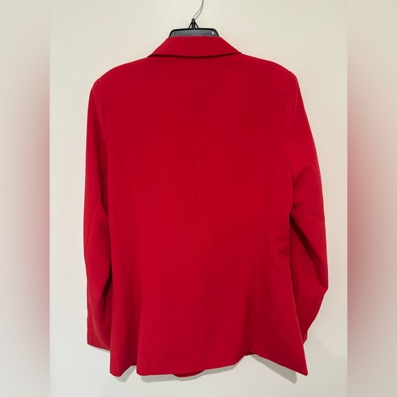 Vibrant Red Blazer Women’s size medium - Picture 4 of 6